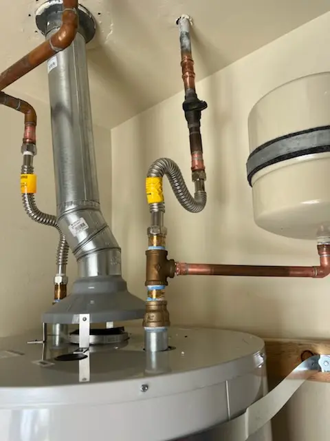 Water heater installation and plumbing repair in Marshfield